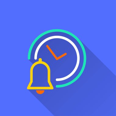 Vektör saat saat simgesi.