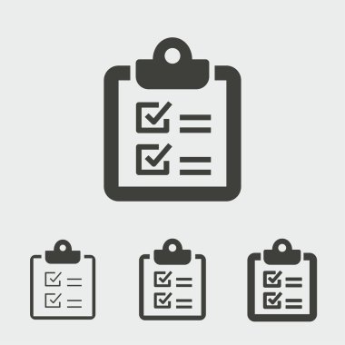 Anket vektör simgesi. Siyah illüstrasyon izole için grafik ve web tasarım.