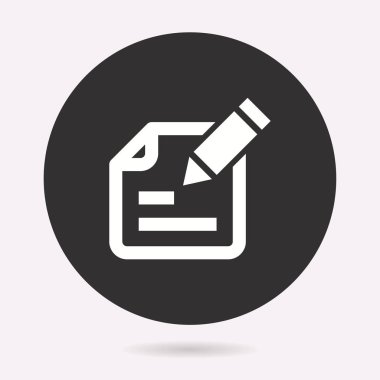 Anket simgesi. Vektör illüstrasyon izole. Grafik ve web tasarımı için basit piktogram.