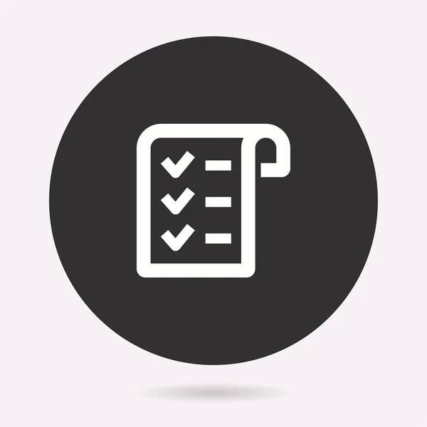 Checklist Icon Vector Illustration Isolated Simple Pictogram Graphic Web Design — Stock Vector