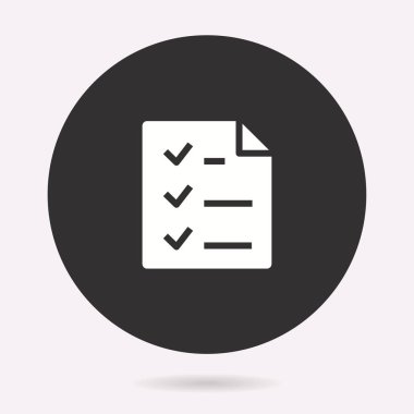 Anket simgesi. Vektör illüstrasyon izole. Grafik ve web tasarımı için basit piktogram.