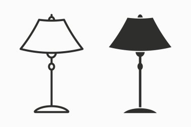 Zemin lamba vektör simgesi. Siyah illüstrasyon izole beyaz. Grafik ve web tasarımı için basit piktogram.