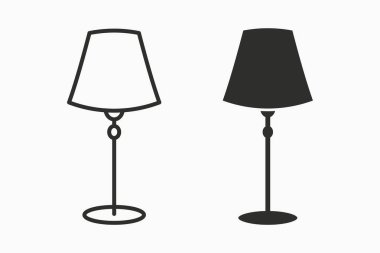 Zemin lamba vektör simgesi. Siyah illüstrasyon izole beyaz. Grafik ve web tasarımı için basit piktogram.