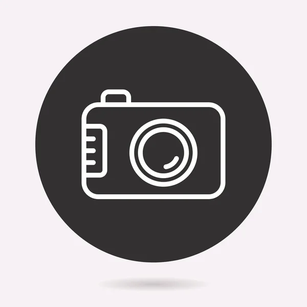 Camera Icon Vector Illustration Isolated Simple Pictogram Graphic Web Design — Stock Vector