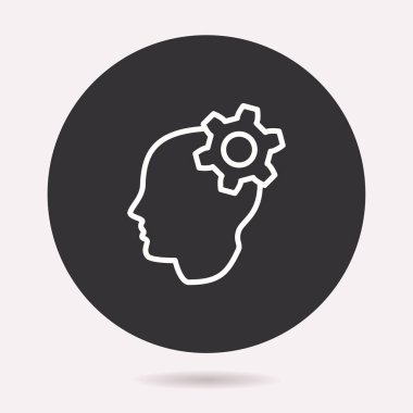 E-öğrenme uzaktan eğitim simgesi. Vektör illüstrasyon izole. Grafik ve web tasarımı için basit piktogram.