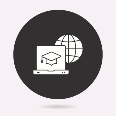 Yönetim danışmanlık simgesi. Vektör illüstrasyon izole. Grafik ve web tasarımı için basit piktogram.