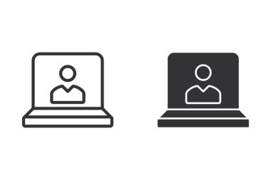 Sunu vektör simgesi. Siyah illüstrasyon izole beyaz. Grafik ve web tasarımı için basit piktogram.