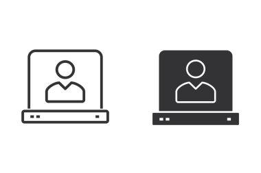 Sunu vektör simgesi. Siyah illüstrasyon izole beyaz. Grafik ve web tasarımı için basit piktogram.