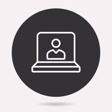 Sunu simge. Vektör illüstrasyon izole. Grafik ve web tasarımı için basit piktogram.