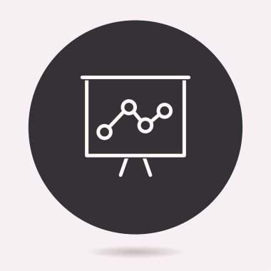 Sunu simge. Vektör illüstrasyon izole. Grafik ve web tasarımı için basit piktogram.