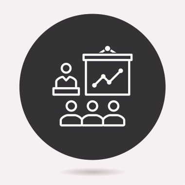 Sunu simge. Vektör illüstrasyon izole. Grafik ve web tasarımı için basit piktogram.