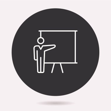 Sunu simge. Vektör illüstrasyon izole. Grafik ve web tasarımı için basit piktogram.