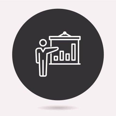 Sunu simge. Vektör illüstrasyon izole. Grafik ve web tasarımı için basit piktogram.