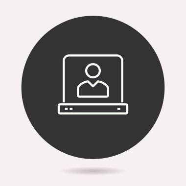 Sunu simge. Vektör illüstrasyon izole. Grafik ve web tasarımı için basit piktogram.