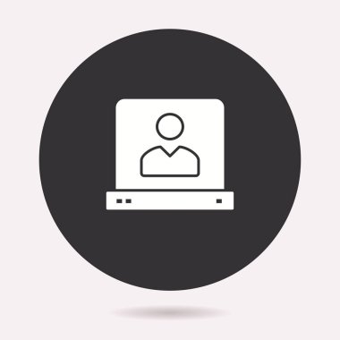 Sunu simge. Vektör illüstrasyon izole. Grafik ve web tasarımı için basit piktogram.