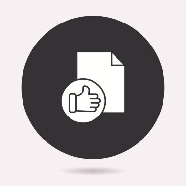 Sunu simge. Vektör illüstrasyon izole. Grafik ve web tasarımı için basit piktogram.