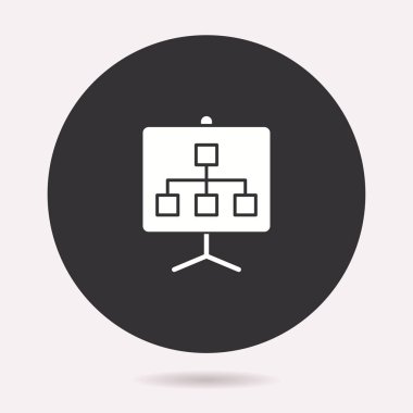 Sunu simge. Vektör illüstrasyon izole. Grafik ve web tasarımı için basit piktogram.