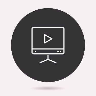 Sunu simge. Vektör illüstrasyon izole. Grafik ve web tasarımı için basit piktogram.