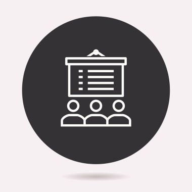 Sunu simge. Vektör illüstrasyon izole. Grafik ve web tasarımı için basit piktogram.