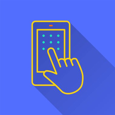 Veri güvenliği - grafik ve web tasarım vektör simgesi.