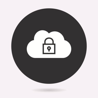 Veri koruma - vektör simgesi. İllüstrasyon izole. Basit piktogram.