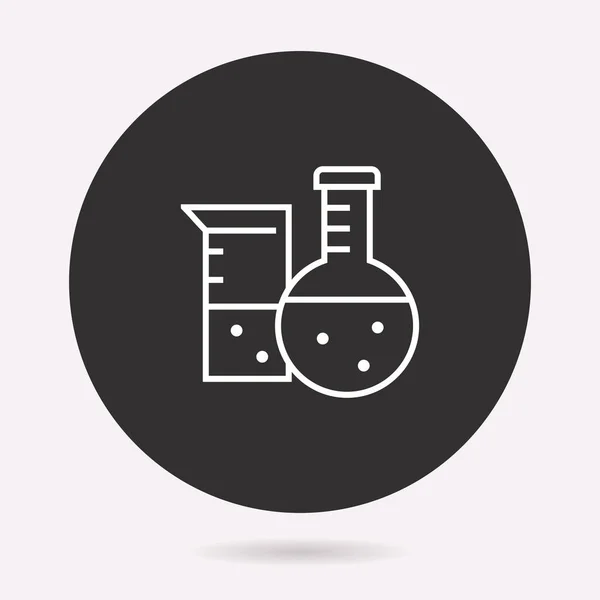 Chemistry - vector icon. Illustration isolated. Simple pictogram. — Stock Vector