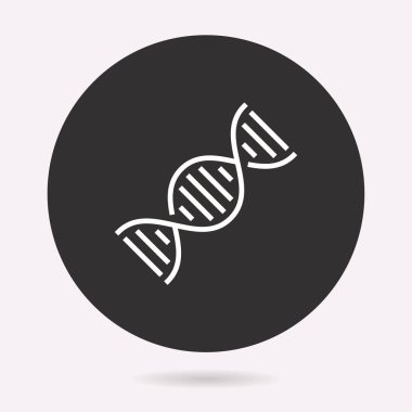 Biyoloji - vektör simgesi. İllüstrasyon izole. Basit piktogram.