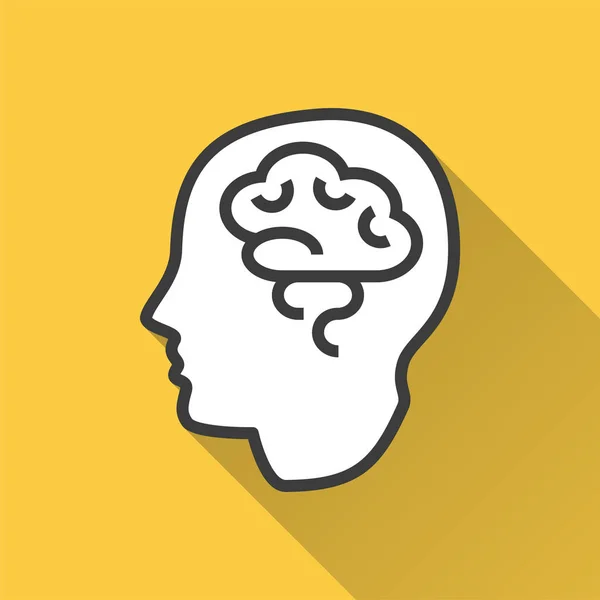 Brain - Vektorsymbol für Grafik- und Webdesign. — Stockvektor