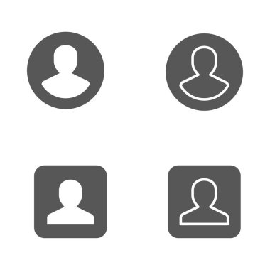 Grafik ve web tasarımı için hesap vektör simgesi.