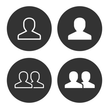 Grafik ve web tasarımı için hesap vektör simgesi.