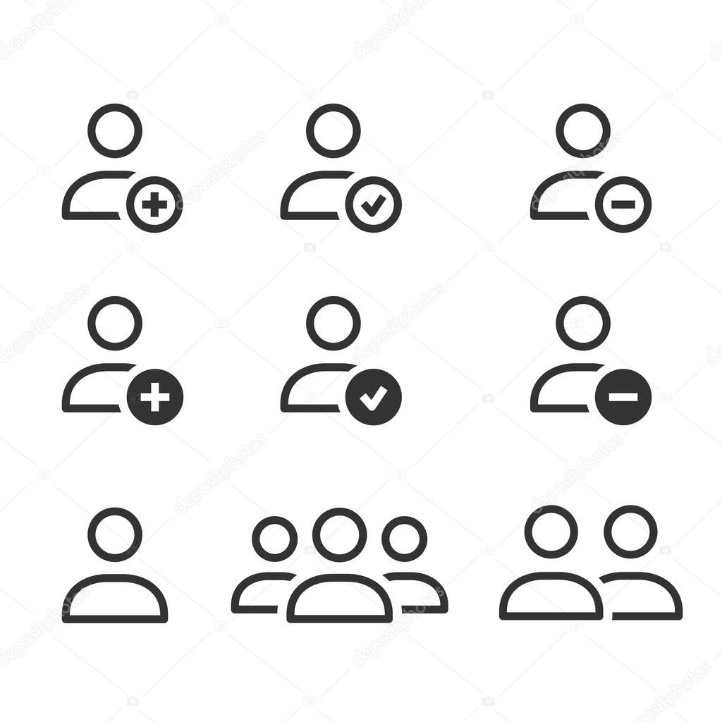 Account vector icon for graphic and web design.