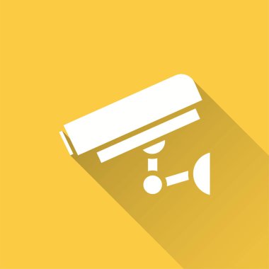 Güvenlik kamerası - grafik ve web tasarımı için vektör simgesi.