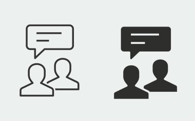 Grafik ve web tasarımı için çevrimiçi danışma vektör simgesi.