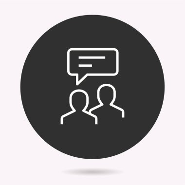 Online eğitim - vektör simgesi. İllüstrasyon izole. Basit piktogram.