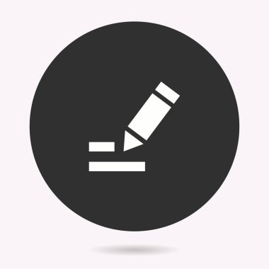 Anket - vektör simgesi. İllüstrasyon izole. Basit piktogram.