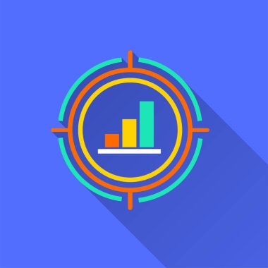 Veri analizi - grafik ve web tasarım vektör simgesi.