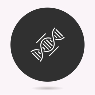 Biyoloji - vektör simgesi. İllüstrasyon izole. Basit piktogram.