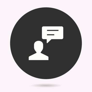 Yardım - vektör simgesi. İllüstrasyon izole. Basit piktogram.