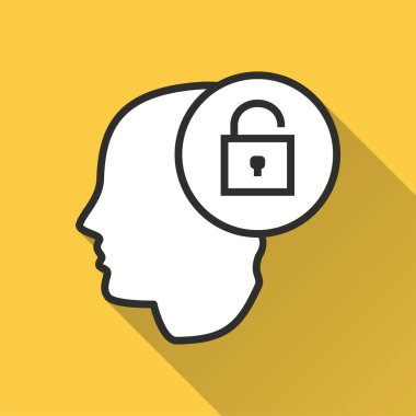 Veri güvenliği - grafik ve web tasarım vektör simgesi.