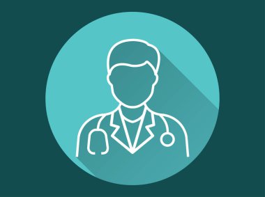 Doctor - vector icon for graphic and web design. clipart