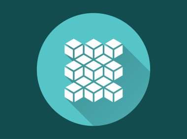 Grafik ve web tasarımı için engelleme zinciri - vektör simgesi.