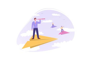 İş ekibi, liderlik, hedef, motivasyon, iş konsepti.