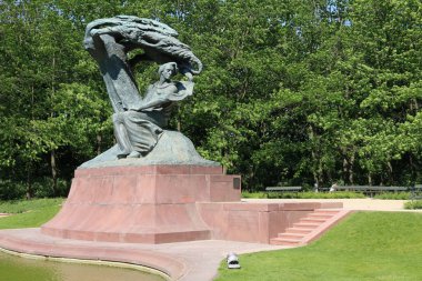 Frederic Chopin Anıtı. Baths Palace (Lehçe: Palac Lazienkowski) olarak da bilinen Adasarayı, Varşova Kraliyet Hamamı Parkı'nda yer alan bir klasiksaraydır..