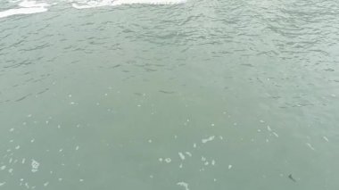 Lima Peru kumsalının insansız hava aracı ile çekilmiş görüntüsü..