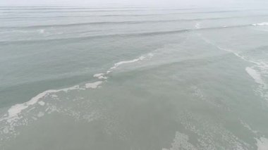 Lima Peru kumsalının insansız hava aracı ile çekilmiş görüntüsü..