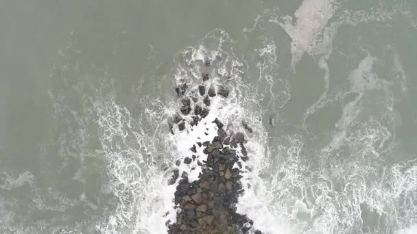 Lima Peru Kumsalının Insansız Hava Aracı Ile Çekilmiş Görüntüsü — Stok video