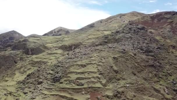 Letecké Video Nad Peruánskými Státě Pasco Vysoké Hory Přes 4000 — Stock video