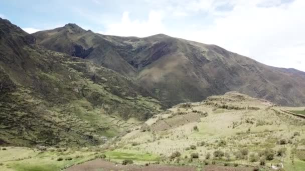 Flygvideo Ovanför Peruanska Anderna Pasco State Höga Berg Över 4000 — Stockvideo