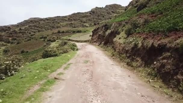 Vídeo Aéreo Sobre Los Andes Peruanos Estado Pasco Altas Montañas — Vídeos de Stock