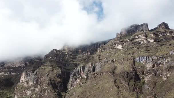 Flygvideo Ovanför Peruanska Anderna Pasco State Höga Berg Över 4000 — Stockvideo